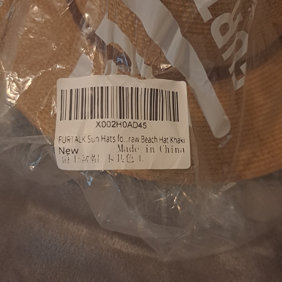 Furtalk Womens Sun Hat Wide Brim UPF 50+ bucket style size L. - Picture 5 of 9